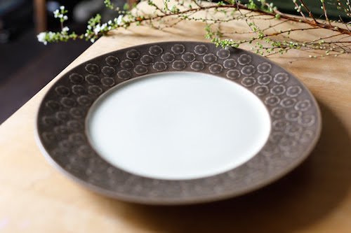 Azur (アズール ブラウン) ディナープレート24.5cm ①