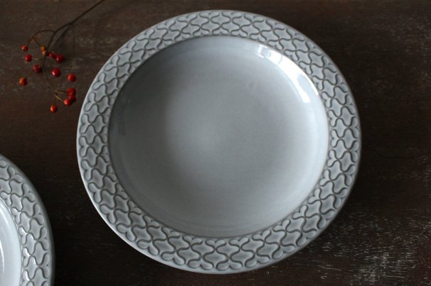 Quistgaard クイストゴー Cordial(コーディアル )グレー 21cm 深皿 2枚セット
