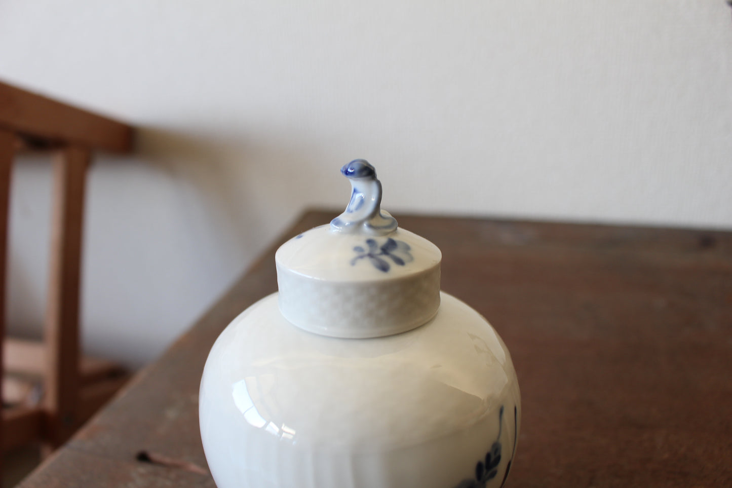 ロイヤルコペンハーゲン/ブルーフラワー/カーブ ティーキャディー・茶壺、茶葉入れ