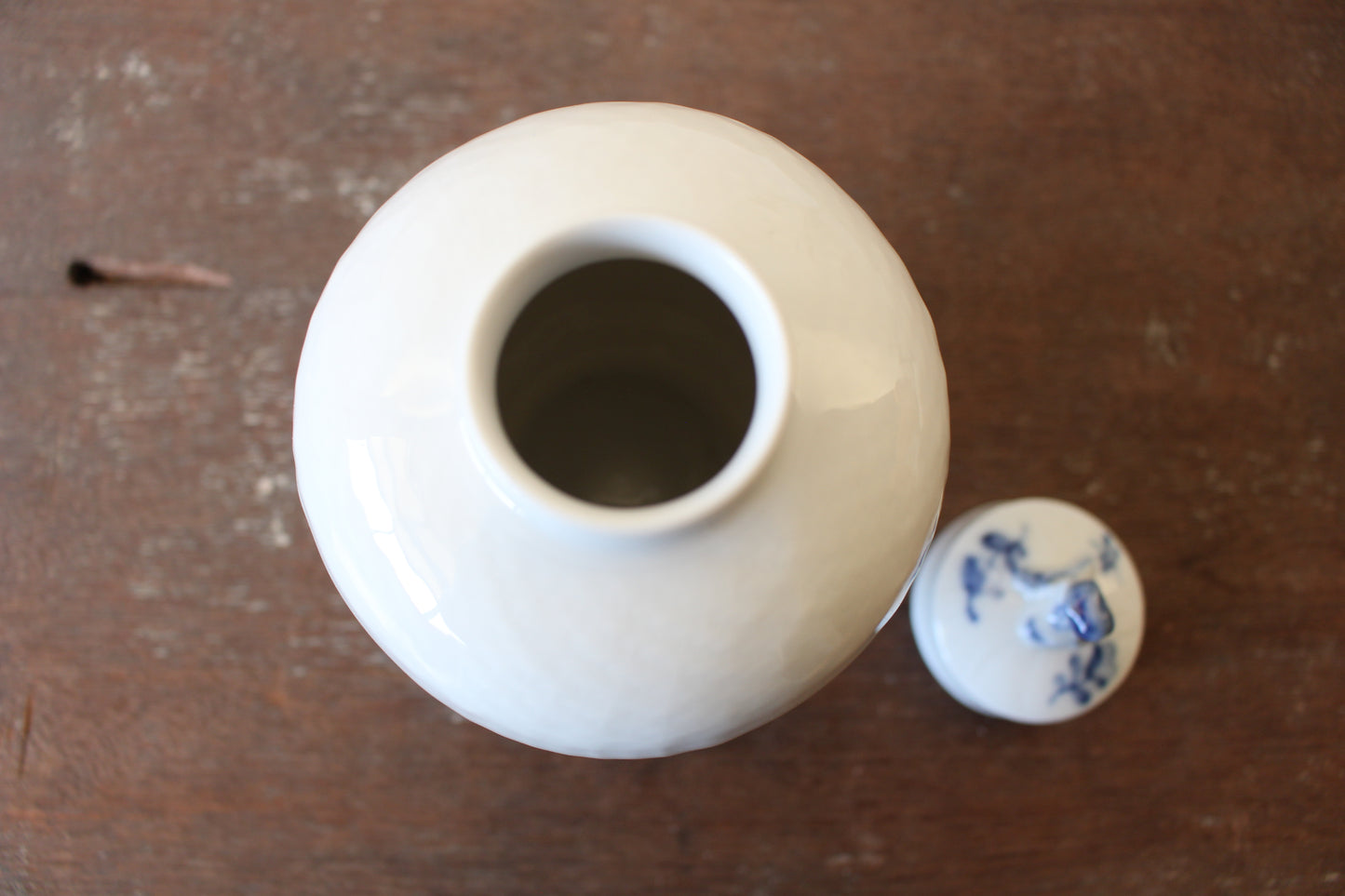 ロイヤルコペンハーゲン/ブルーフラワー/カーブ ティーキャディー・茶壺、茶葉入れ