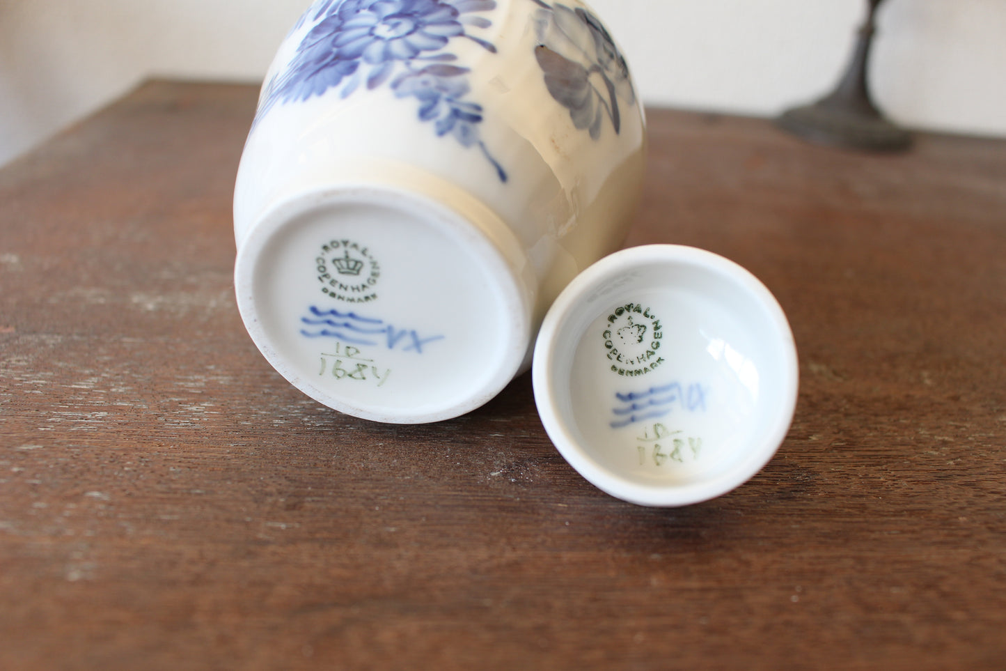 ロイヤルコペンハーゲン/ブルーフラワー/カーブ ティーキャディー・茶壺、茶葉入れ