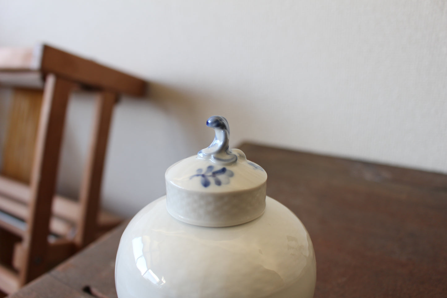 ロイヤルコペンハーゲン/ブルーフラワー/カーブ ティーキャディー・茶壺、茶葉入れ