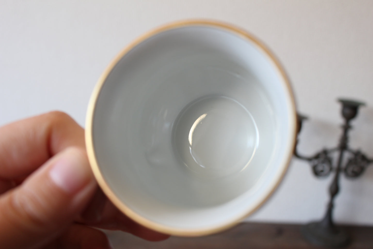 ロイヤルコペンハーゲン/ブルーフラワー/カーブ 蓋つきクリームカップ&ソーサー(マスタードカップ/チョコレートカップ)2客セット