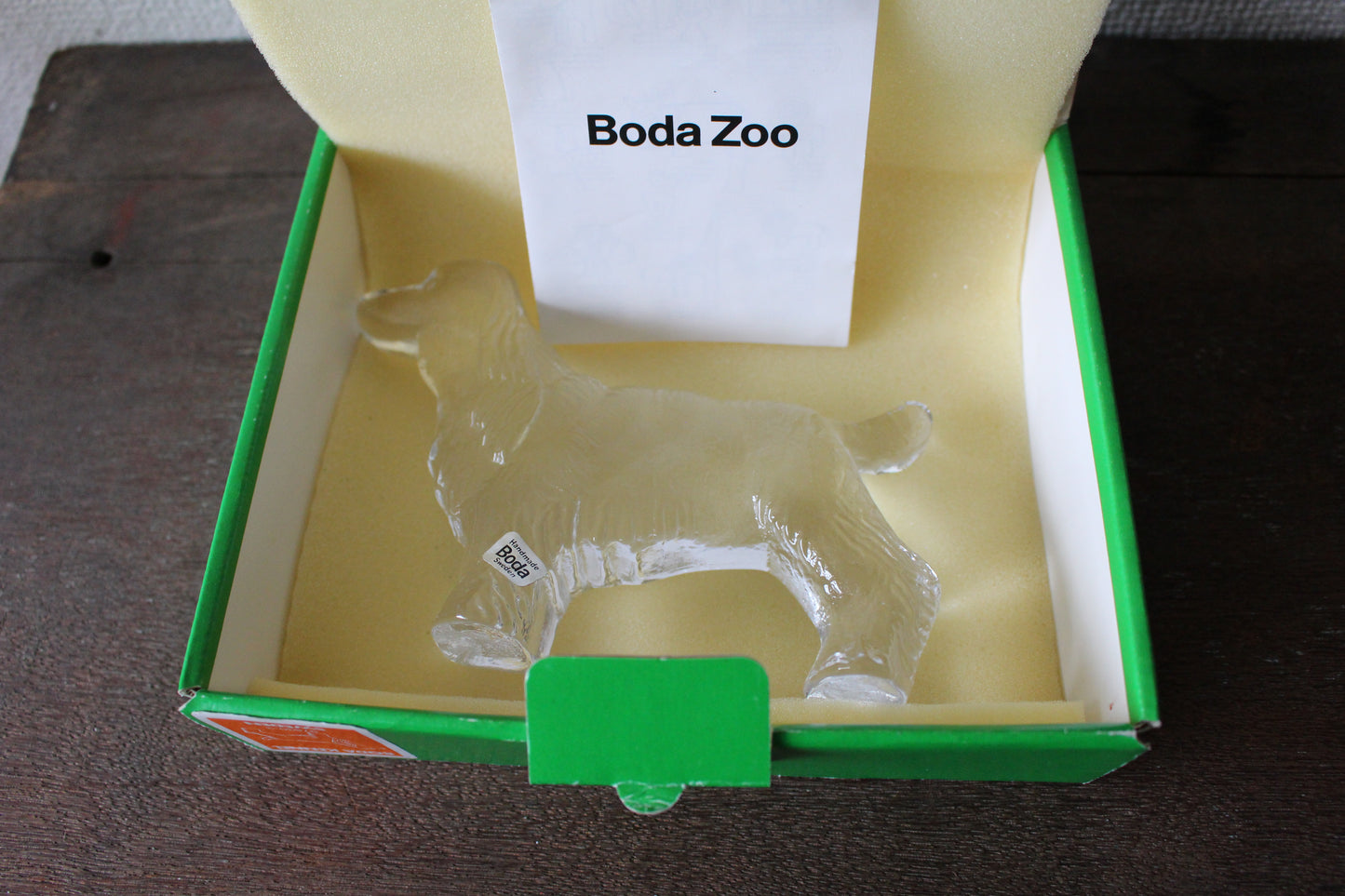 Kosta Boda (コスタボダ) / Kennel(ケンネル) / 犬・スパニエル ガラスオブジェ(箱付き)