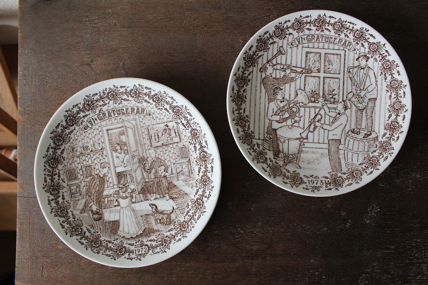 グスタフスベリ/GUSTAVSBERG アニバーサリーイヤープレート 1973