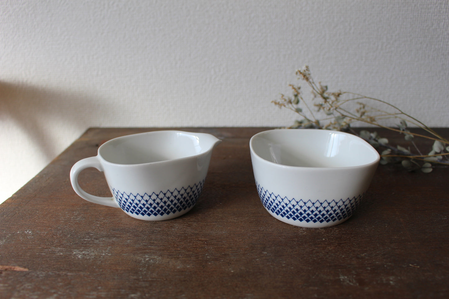 リュンビューポーセリン /Lyngby Porcelain Danild/Romber クリーマー&シュガーボウルセット
