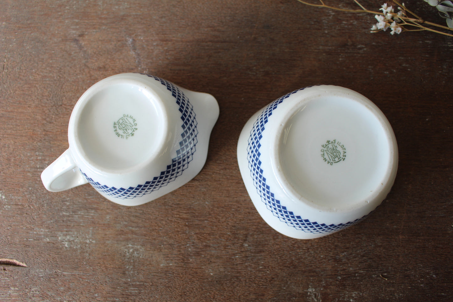 リュンビューポーセリン /Lyngby Porcelain Danild/Romber クリーマー&シュガーボウルセット
