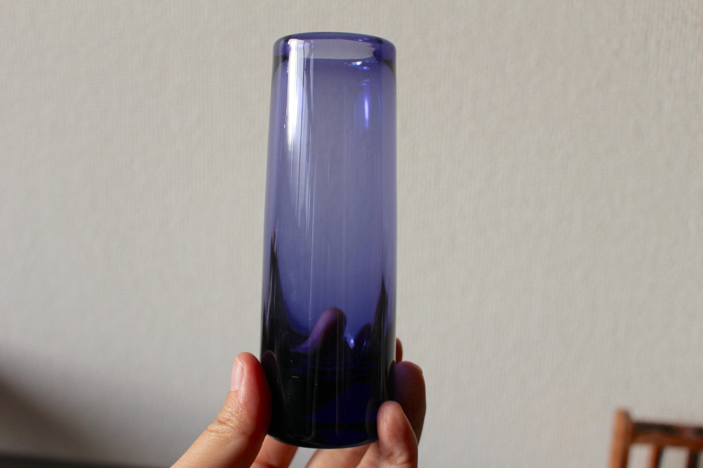 ホルムガード/ Holmegaard ヴィンテージガラスフラワーベース・花瓶 パープル 小