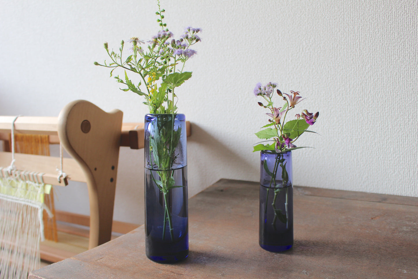 ホルムガード/ Holmegaard ヴィンテージガラスフラワーベース・花瓶 パープル 大