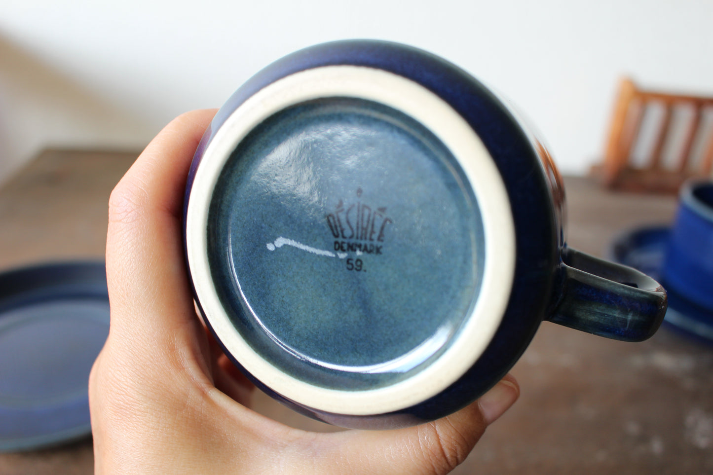 デシレ/ Desiree ヴェスタハウ/ Vesterhav ブルー ティーカップ&ソーサー②