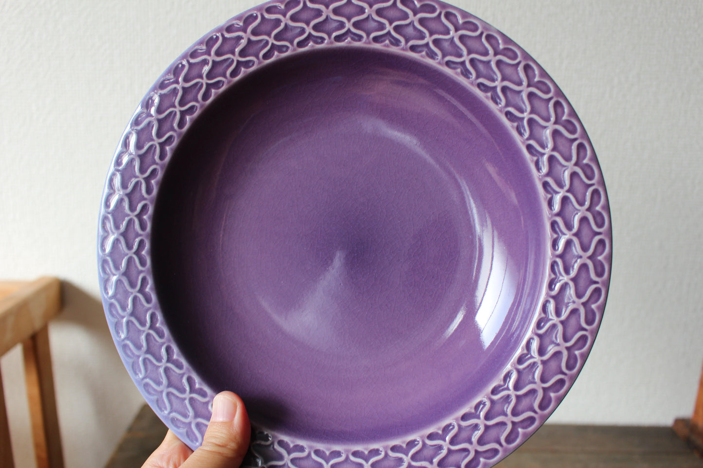 クイストゴー Cordial Palet(コーディアル パレット)パープル 深皿・スープボウル 21.5cm