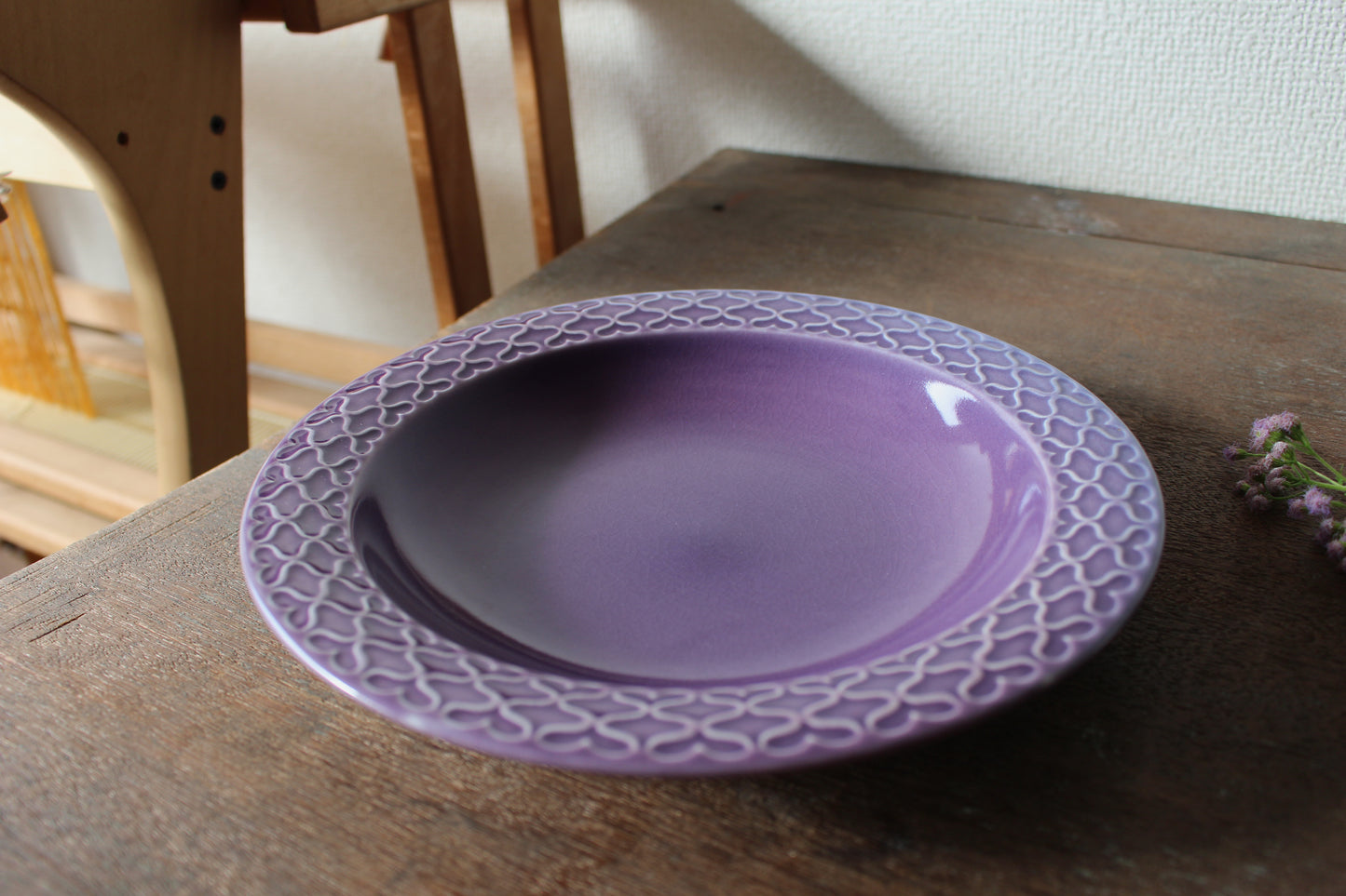 クイストゴー Cordial Palet(コーディアル パレット)パープル 深皿・スープボウル 21.5cm