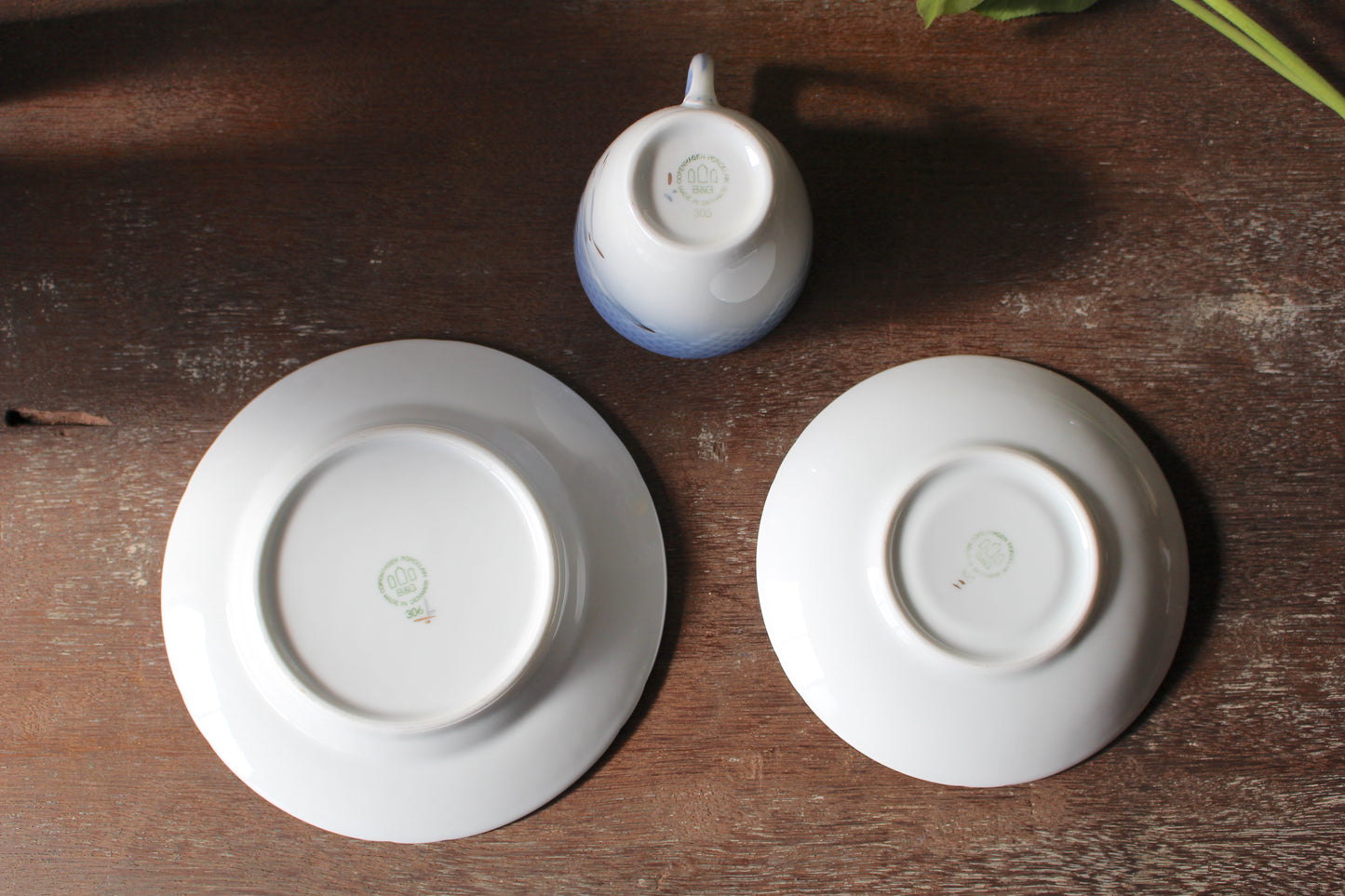 ビングオーグレンダール B&G/ シーガル カップ&ソーサー&ケーキプレート 3点トリオ