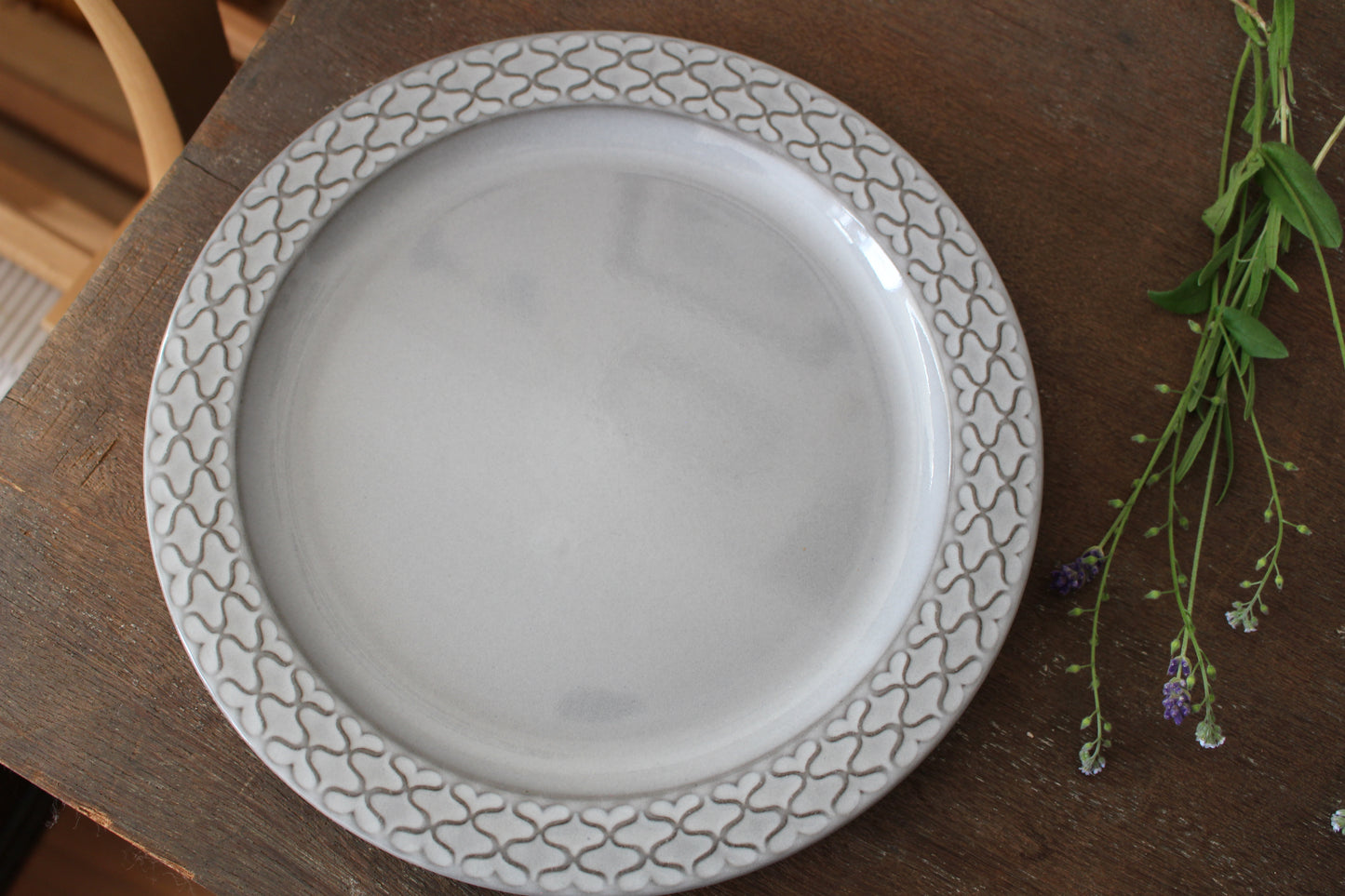 Quistgaard クイストゴー Cordial(コーディアル )グレー 24cm ディナープレート①