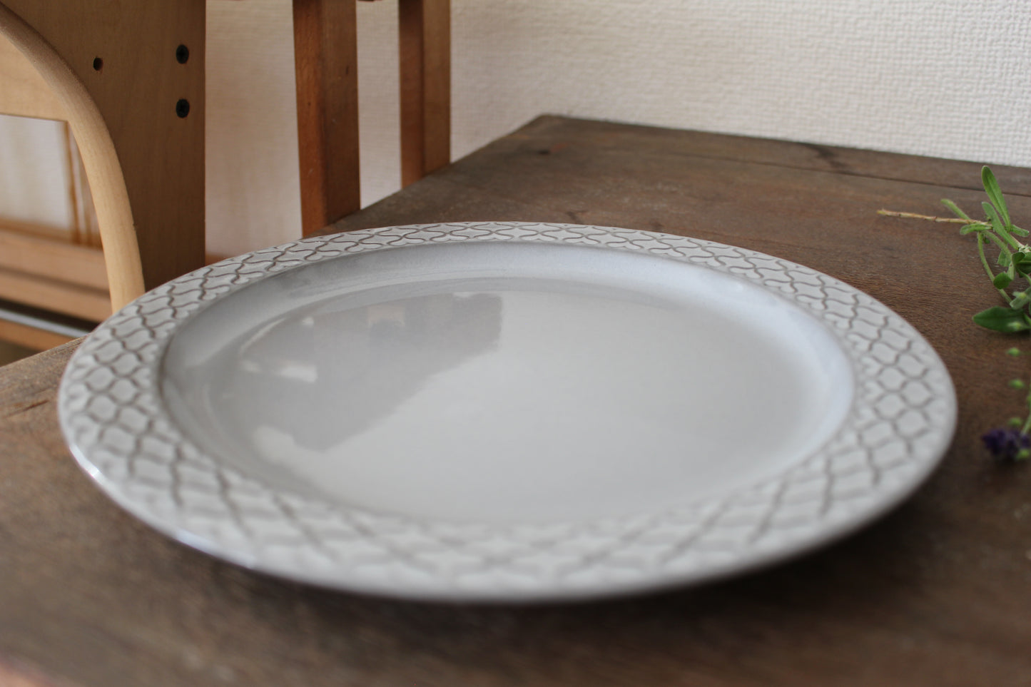 Quistgaard クイストゴー Cordial(コーディアル )グレー 24cm ディナープレート①