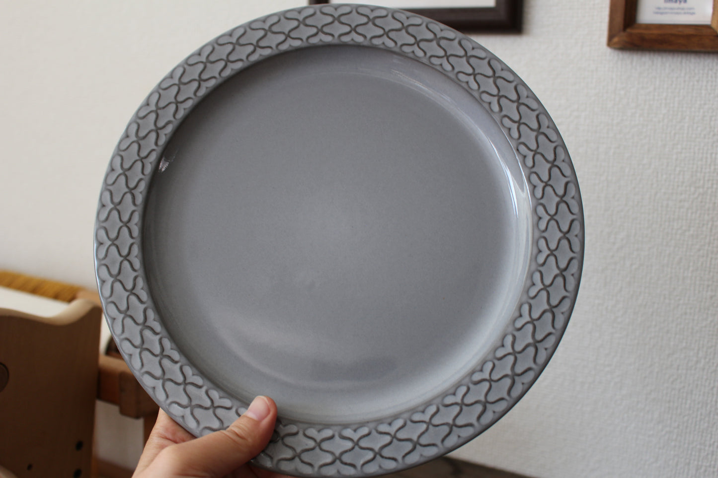Quistgaard クイストゴー Cordial(コーディアル )グレー 24cm ディナープレート①