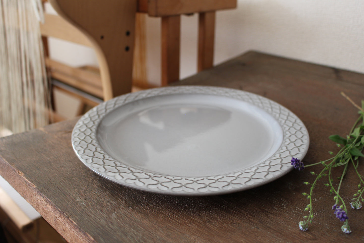 Quistgaard クイストゴー Cordial(コーディアル )グレー 24cm ディナープレート①