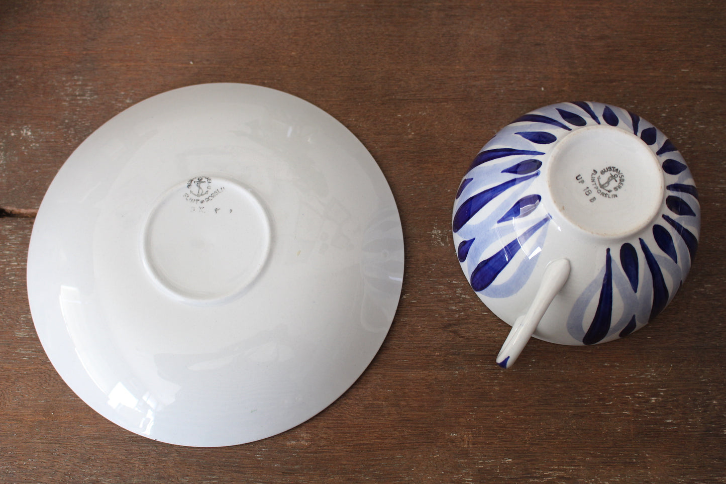 グスタフスベリ/GUSTAVSBERG ストライプ・縞 ブレックファーストカップ/ティーカップ&ソーサー