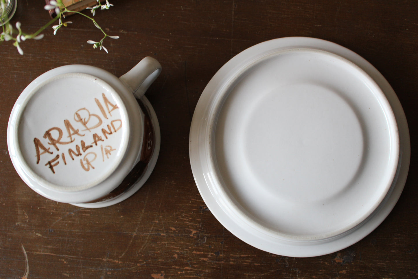 ARABIA(アラビア)Rosmarin(ロスマリン)ティーカップ&ソーサー ②