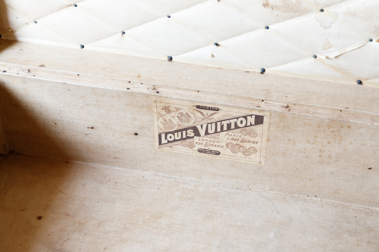 Louis Vuitton / ルイ・ヴィトン ダミエ アンティーク スチーマートランク 1896年