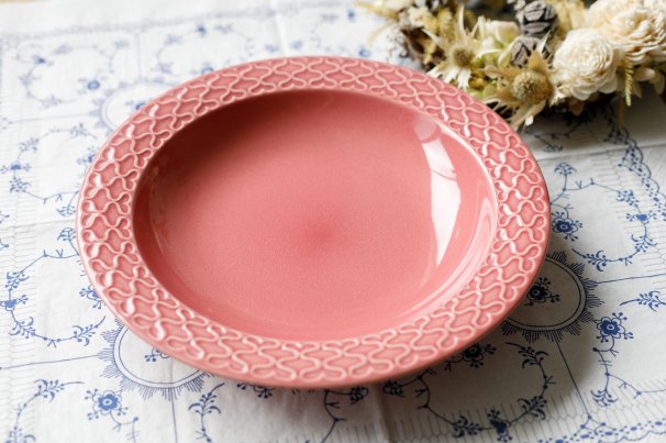 クイストゴー Cordial Palet（コーディアル パレット）ピンク 21cm 深皿②