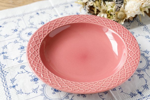クイストゴー Cordial Palet（コーディアル パレット）ピンク 21cm 深皿②