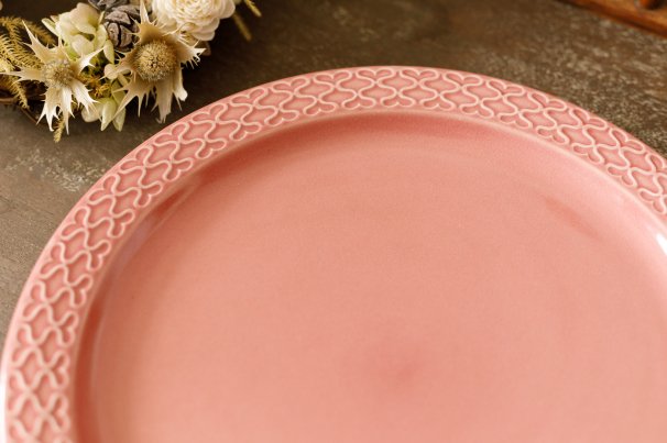 クイストゴー Cordial Palet（コーディアル パレット）ピンク 大皿29cm