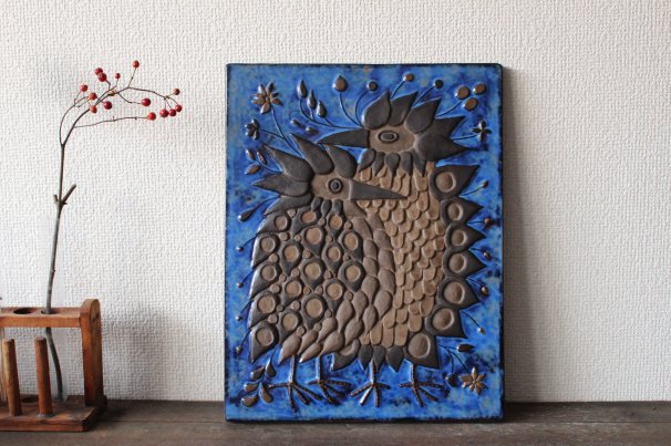 ロイヤルコペンハーゲン/アルミニア TENERA(テネラ）鳥の壁掛け・陶版