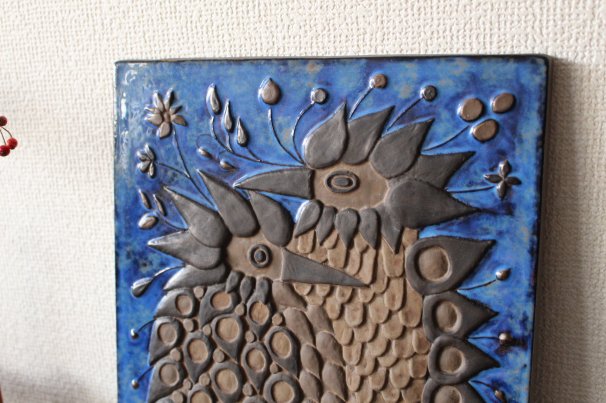 ロイヤルコペンハーゲン/アルミニア TENERA(テネラ）鳥の壁掛け・陶版