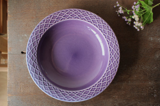 クイストゴー　Cordial Palet（コーディアル　パレット）パープル　深皿・スープボウル　21.5cm