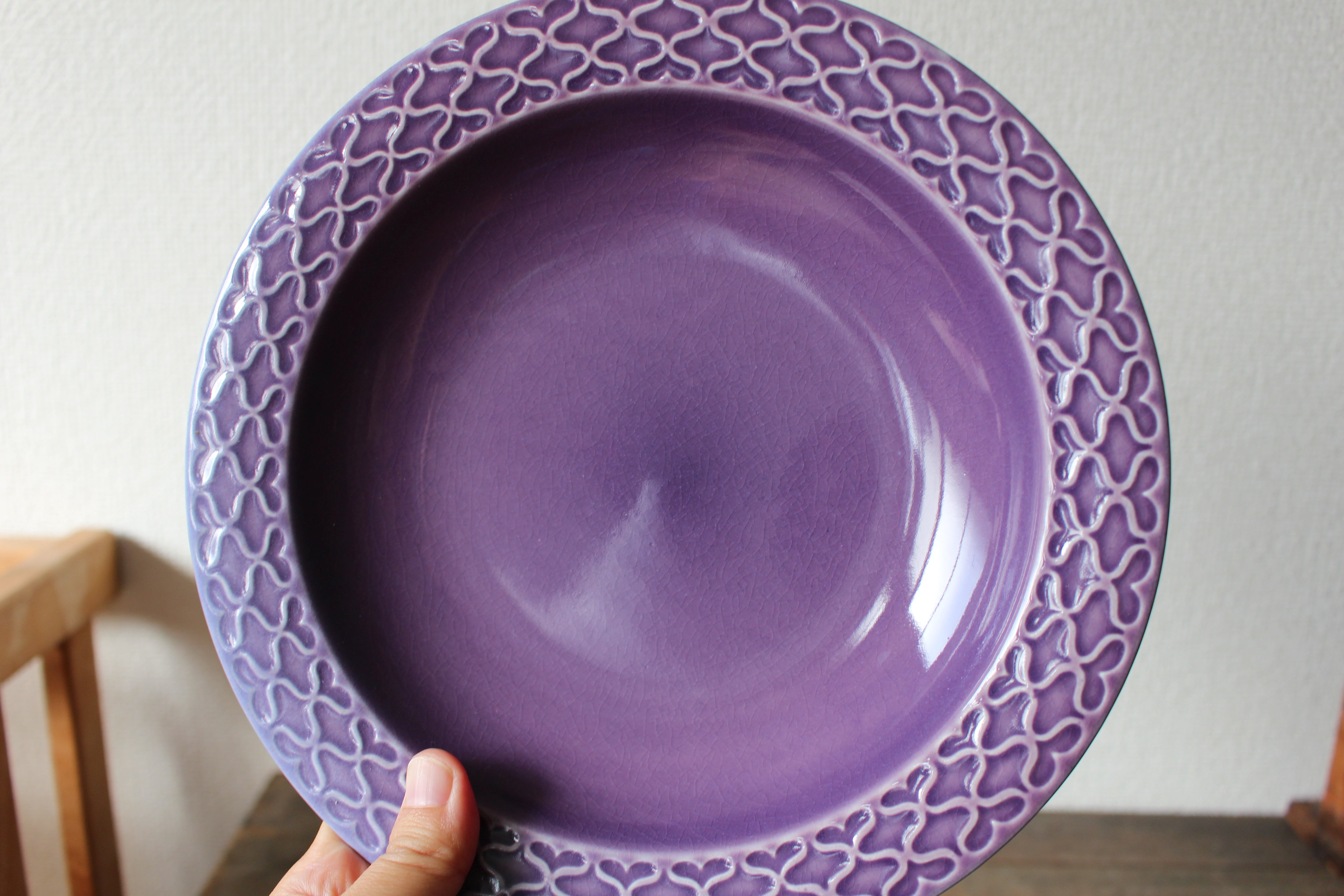 クイストゴー　コーディアルパレット　パープル　スーププレート21cm クイストゴー コーディアルパレット パープル スーププレート