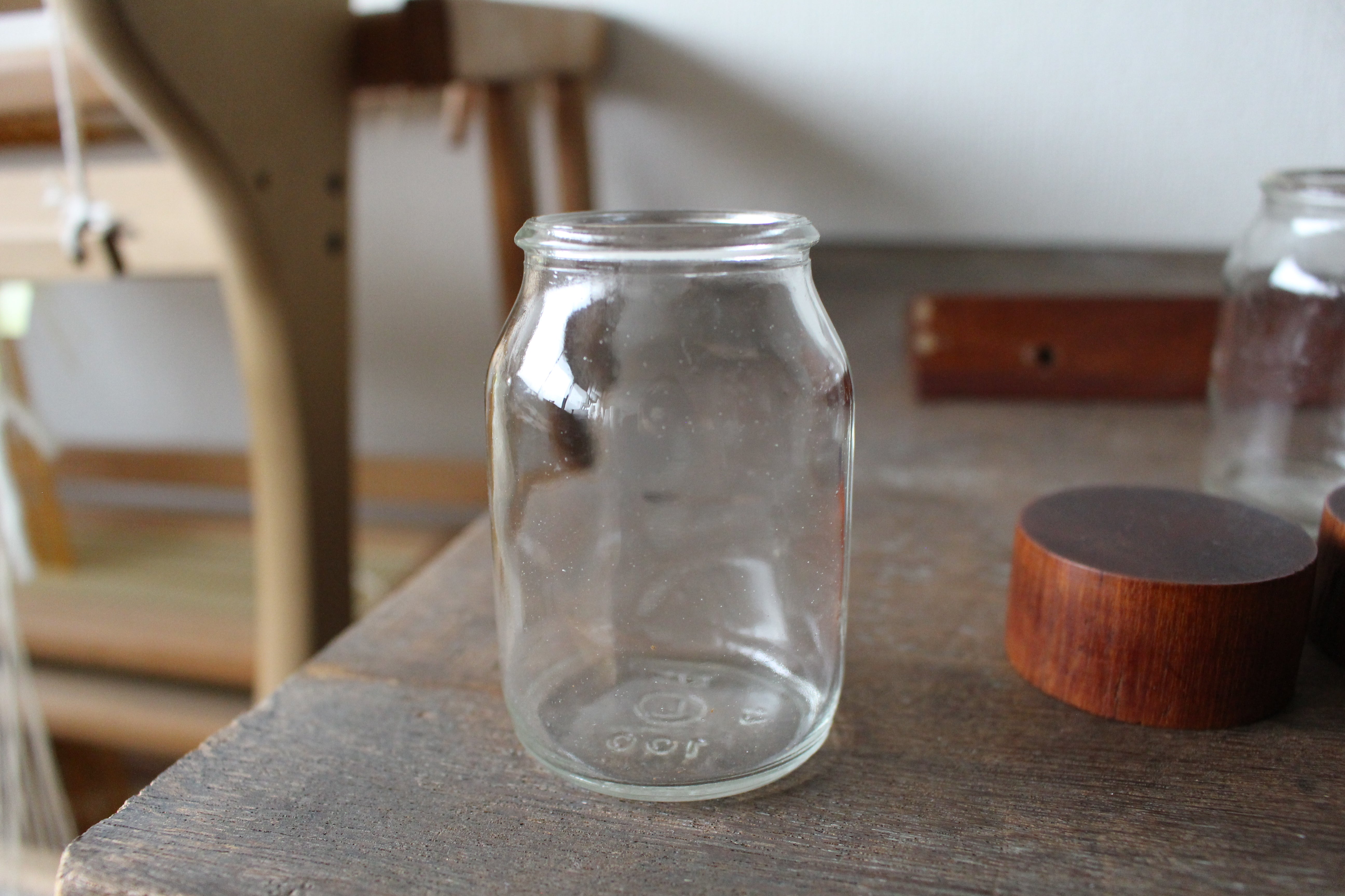 デンマーク製 チーク材 Digsmed スパイスラック&ガラスジャー6セット