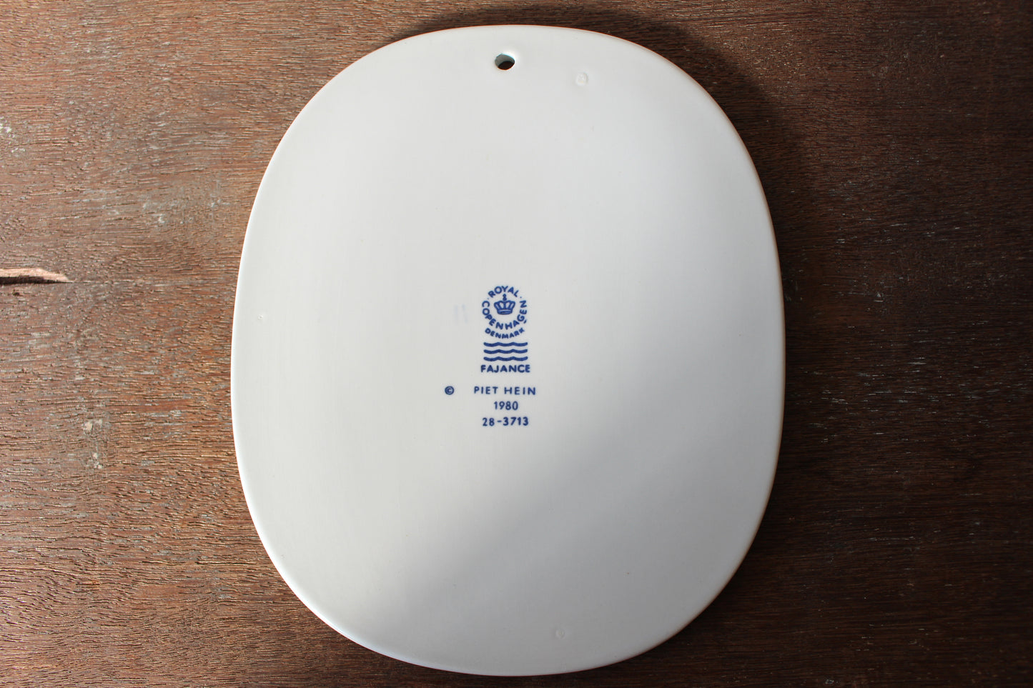 ロイヤルコペンハーゲン/ Piet Hein(ピートハイン）陶版・プレート　「考えがまとまっていないときは」