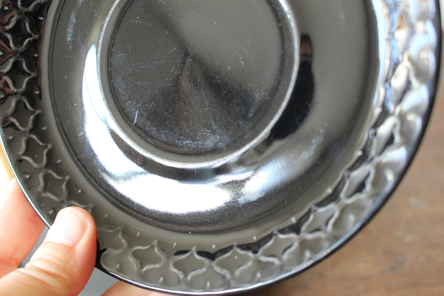 Cordial Palet（コーディアル パレット）ブラック トリオセット　カップ＆ソーサー &ケーキプレート