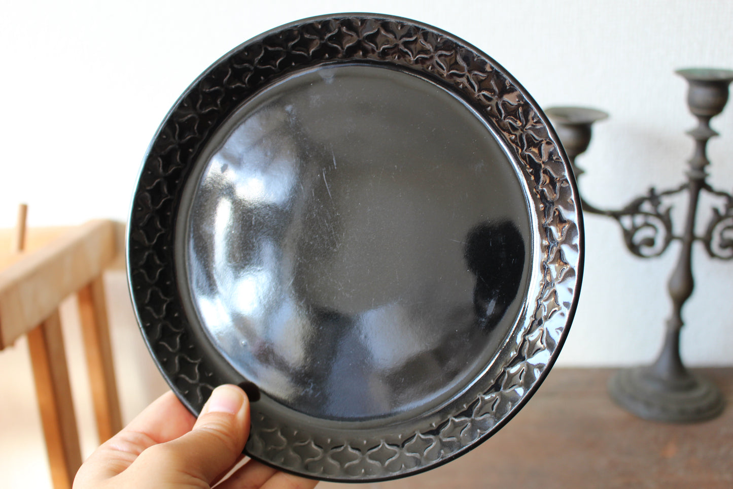 Cordial Palet（コーディアル パレット）ブラック トリオセット　カップ＆ソーサー &ケーキプレート