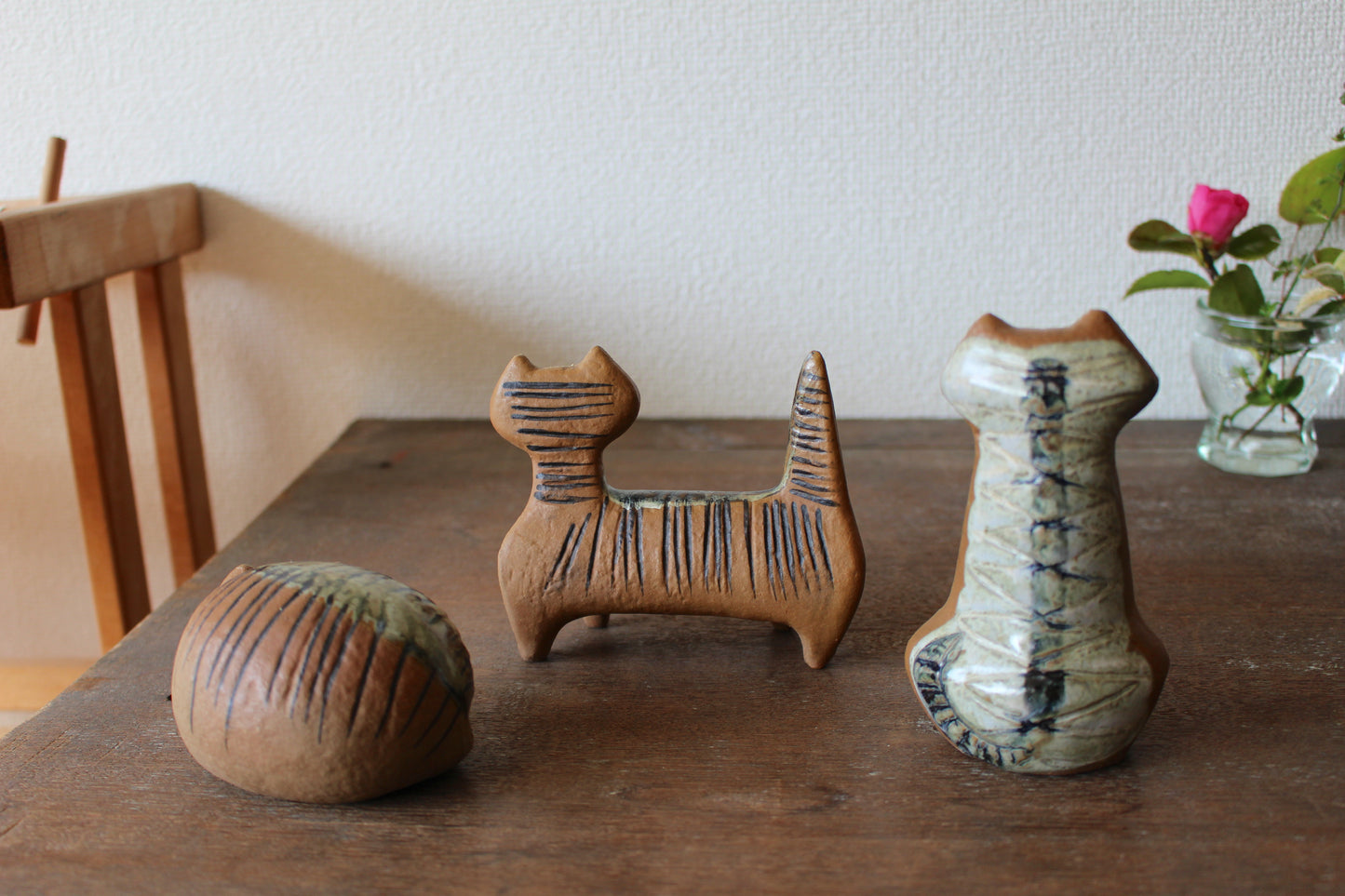 Lisa Larson (リサラーソン) Lilla Zoo katt ネコの置き物　お座りした猫