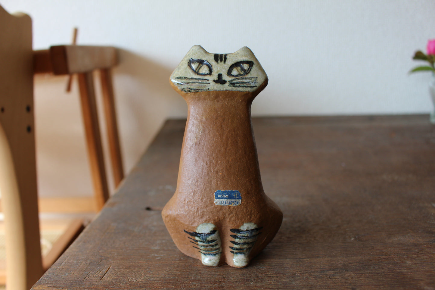 Lisa Larson (リサラーソン) Lilla Zoo katt ネコの置き物　お座りした猫