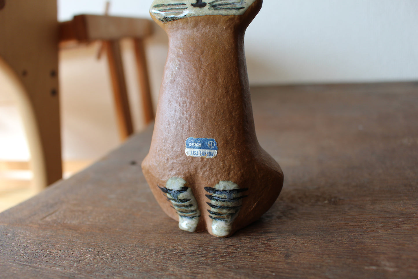 Lisa Larson (リサラーソン) Lilla Zoo katt ネコの置き物　お座りした猫