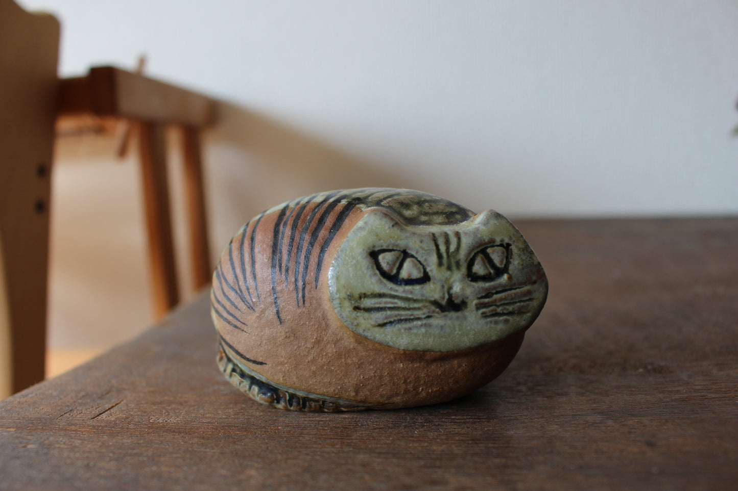 Lisa Larson (リサラーソン) Lilla Zoo katt ネコの置き物　丸まった猫