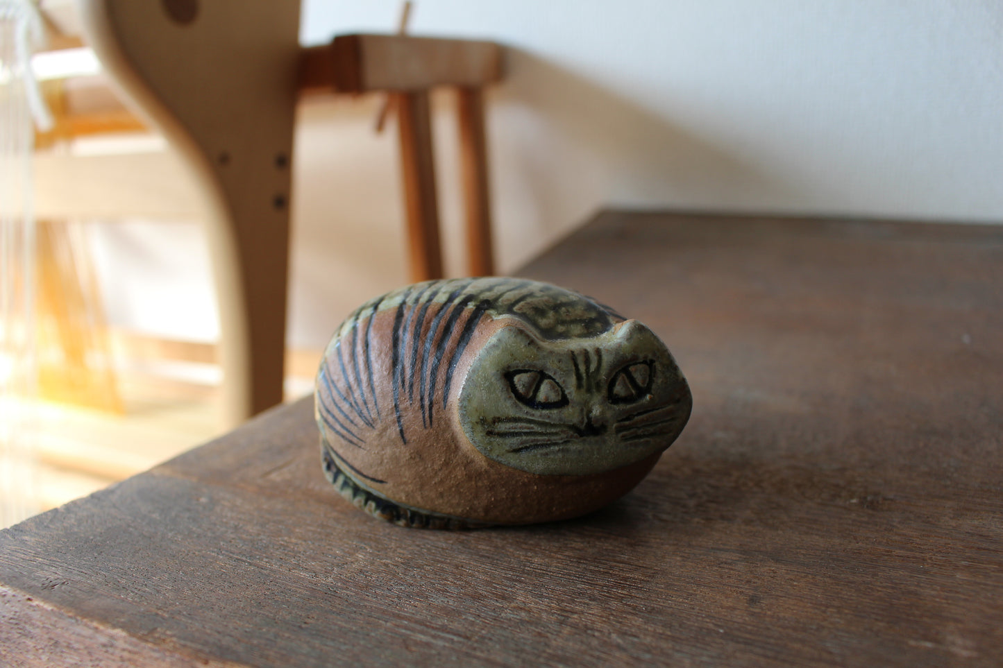 Lisa Larson (リサラーソン) Lilla Zoo katt ネコの置き物　丸まった猫