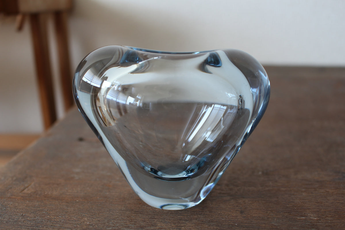 Holmegaard/ホルムガード フラワーベース・花瓶 ハートM アクアブルー