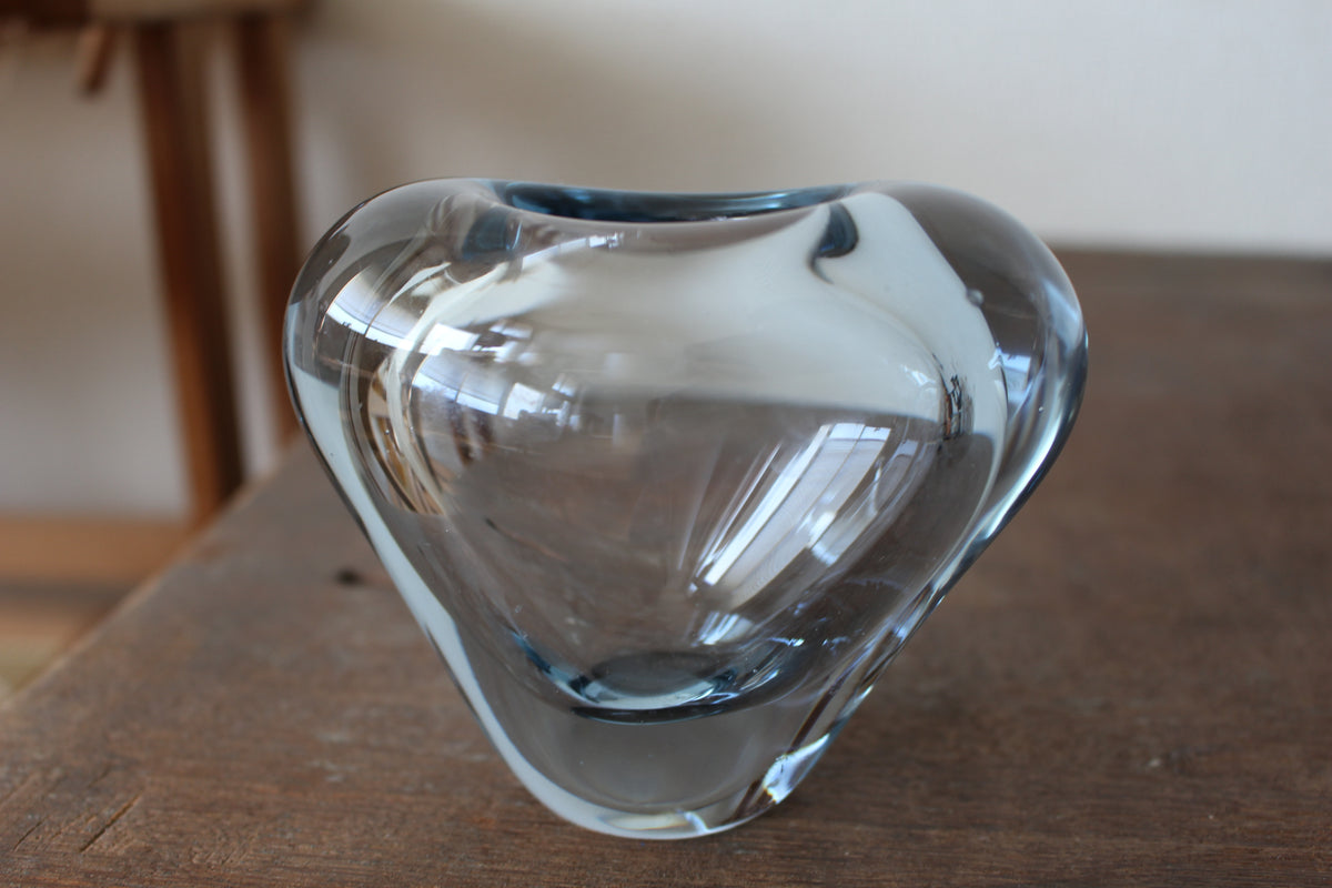 Holmegaard/ホルムガード フラワーベース・花瓶 ハートM アクアブルー