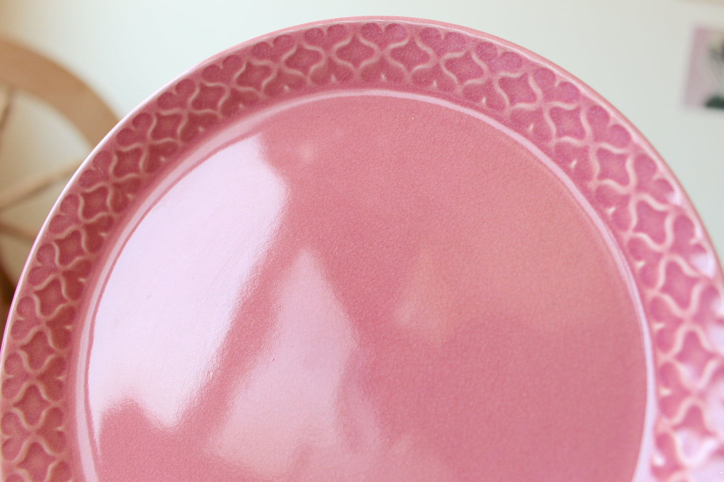 クイストゴー Cordial Palet（コーディアル パレット）ピンク 三点トリオ（カップ＆ソーサー&ケーキプレート）
